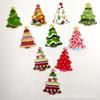 Série pintada de Natal com boneco de neve, alce, urso, Papai Noel e outras fivelas de decoração de Natal