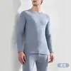 Conjunto de ropa interior térmica para hombre de algodón puro Clase A, engrosado para otoño e invierno, capa base ajustada, tops y pantalones de otoño, todo de algodón, talla grande para hombre