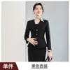 Transfronterizo 2026 Otoño/Invierno Nuevo Traje de Mujer de Alta Gama con Cuello en V y Manga Larga Ropa Profesional para Joyerías y Tiendas de Oro