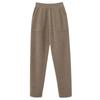 Pantalones Gruesos de Cachemira de Cuatro Niveles para Otoño e Invierno, Ropa Exterior Casual para Mujer, Pantalones de Punto con Bolsillo, Pantalones tipo Zanahoria Adelgazantes