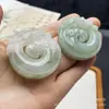 Colgante de Joyería para Orejas de Jade Verde Natural de Tianshan de Xinjiang, Colgante de Jade Lindo con Forma de Gato para Niñas, En Stock