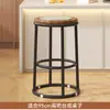 Bancos Altos, Taburetes Altos, Taburetes de Comedor, Taburetes para Recepción de Sala de Juegos, Taburetes de Barra Plateados, Taburetes Redondos Elevados para Barra de KTV