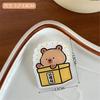 Tengyi original lindo caricatura pequeño capibara broche acrílico niña bolso ropa pin decorativo insignia venta al por mayor