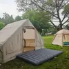 Colchão de Cinto de Puxar Único Casa Espessado Preguiçoso Estilo Acampamento ao Ar Livre Cama Inflável Dobrável Portátil Fabricante de Cama Inflável Atacado