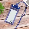 Nova bolsa de celular à prova d'água de quatro camadas, compatível com touchscreen, projetada para natação, permite tirar fotos e possui um design transparente e selado à prova d'água.