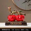 Adorno de Ciervo y Calabaza Atractor de Fortuna, Decoración de Lujo Ligero de Gama Alta para Sala de Estar, Recibidor, Mueble de TV, Mueble de Vino, Decoración del Hogar, Regalo de Inauguración