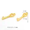 Colgante de Dibujos Animados Dorado Mate que Conserva el Color, Accesorios de Esmalte para Manualidades, Colgante de Alegría Afortunada y Pacífica, Encanto Pequeño de Hello Kitty