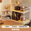 Estantería de esquina, un imprescindible para los escritorios de las niñas, soporte de libros de escritorio multicapa, estante de almacenamiento ahorrador de espacio para aprender y organizar