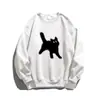 Sudadera con capucha de gato de dibujos animados chic estilo Hong Kong, muy bonita, para mujer, primavera y otoño, fina, holgada, de alta gama, casual, talla grande, top moderno
