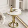 Mesa de nuevo estilo, lujo ligero y de alta gama, adecuada para sala de estar, balcón, mesita de noche o como mesa auxiliar junto al sofá, mesa de centro minimalista