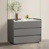 Cómoda de Madera Maciza Mesita de Noche Almacenamiento de Lujo Ligero Hogar Dormitorio de Alta Calidad Nuevo Moderno Simple Gabinete de Almacenamiento Gabinete de Mesita de Noche