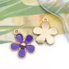 Accesorios de Pulsera Llavero Colgante de Aleación Flor de Cerezo Margarita Mezcla Caliente Transfronteriza 30 Aceite Morado