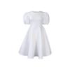 Vestido Verão Europeu e Americano Amazon Gola Redonda Mangas Bufantes Elegantes Cós Elegante Corte A Palavra Comércio Exterior