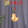 Colar com Pingente de Cavalo do Zodíaco em Sândalo, Corrente de Suéter Ano do Cavalo em Pau-Rosa Yiming Xianyuan, Pingente para Celular, Pingente de Chaveiro