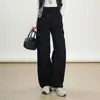 Novedad Otoño 2026 Pantalones Cargo Casuales de Doble Uso para Mujer Sueltos Adelgazantes Rectos de Pierna Ancha Cintura Elástica Pantalones Largos Versátiles