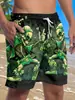 Comercio exterior transfronterizo Amazon shorts de verano para hombre pantalones de playa casuales holgados estilo callejero pantalones cortos casuales con estampado 3D