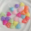Corazón de onda degradado bicolor acrílico cuentas DIY cadena para teléfono accesorio para llavero materiales cuentas sueltas
