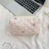 31291 Bolsa de Maquillaje de Mano Acolchada Fresca para Niña de Gran Capacidad Linda Almacenamiento Estuche con Cremallera para Estudiante