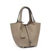 Capa superior piel de vaca H cesta de verduras para el hogar bolso cubo moda transfronteriza bolso tote de gran capacidad bolso de cuero para mujer venta al por mayor de fábrica