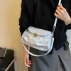 Bolso de moda con textura exquisita, bolso cruzado para mujer de lunares, nuevo para el trabajo, otoño, cuero encerado, un solo hombro, versátil 2026