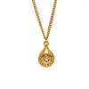 Collar Transfronterizo de Acero Inoxidable 316, Cadena para Suéter de Lujo Ligero de Alta Gama con Colgante de Gota de Agua Tachonado de Diamantes, Cadena para Clavícula, Accesorio para el Cuello de Acero de Titanio