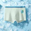 Roupa Íntima Infantil, Malha de Seda Gelo, Estilo Fino de Verão, Estampa de Dinossauro, Cuecas Boxer Infantis Meninos Tamanho Médio e Grande, Boxers Estudantis