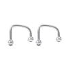 Piercing de labio de acero inoxidable de 2 piezas transfronterizo, joyería de perforación, bola, cono puntiagudo, traje combinado en forma de D, Amazon temu venta caliente
