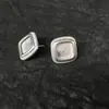 Brincos de Prata Tarraxas Suportes Vazios Materiais DIY para Cravação Acessórios de Tarraxas para Bordado Antigo Suportes Vazios para Orelhas