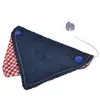 Bandana para mascotas bufanda triangular DIY con estampados de dibujos animados impresos y bordados a doble cara, pañuelo para el cuello de perro, pañuelo para el cuello de gato, transfronterizo