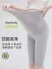Shorts de Cinco Pontos para Maternidade Shark com Suporte para Barriga de Cintura Alta Elástico Alto Fino Tipo Nuvem Calças Esportivas de Segurança