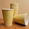Conjunto Descartável de Lanches em Papel Kraft com Copo de Papel para Café Copo para Chá de Leite Conjunto Duplo Comercial para Refeição