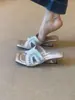 Primeiro Encontro Ji Sandálias Versáteis Retro Elegantes Bico Quadrado Color Block Moda Formato Único Salto Plataforma Abertas