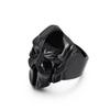 Amazon deseo suministro al por mayor europeo y americano acero inoxidable anillo de hombre punk vintage anillo de calavera joyería