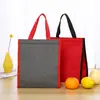 Suministro directo de fábrica bolsa isotérmica portátil bolsa isotérmica para snacks de barbacoa para llevar producción de bolsa isotérmica de tela no tejida y papel de aluminio