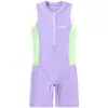 Maiô Infantil Feminino Peça Única Boxer 2026 Novo Modelo para Meninas e Crianças Maiores Roupa de Banho Profissional para Treinamento e Competição