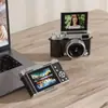 Cámara CCD, ultra alta definición, diseño de tapa abatible, cámara digital todo en uno para grabar, adecuada para estudiantes, uso en campus, alta definición, estilo retro y viajes