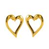 Pendientes de acero de titanio con diseño de amor Joker de nueva moda, pendientes de alta gama con forma de corazón y personalidad retro europea y americana para mujer