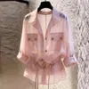Único Bonito Super Bonito Top Feminino Primavera/Verão 2026 Novo Design Francês Senso de Moda de Nicho Temperamento Roupa Feminina