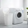 Cesta Organizadora Doméstica Estilo Japonês Cesta de Coleta de Brinquedos Roupas Sujas Quadrada Redonda com Tampa Cesta de Lavanderia Tamanho Grande Capacidade 60L