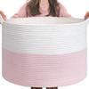 Cesto de Roupa Suja Dobrável Xinyide Mais Vendido da Amazon Cesto de Armazenamento de Diversos de Corda de Algodão para Uso Doméstico Cesto de Armazenamento de Fio de Algodão