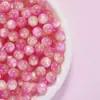 Cuentas de Resina Imitación Ojo de Gato Bicolor de 8/10 mm, Cuentas Redondas, Cuentas Sueltas, Pulsera Hecha a Mano para DIY, Collar, Accesorios de Joyería con Cuentas