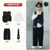 Roupa Formal Infantil Estilo Novo da Primavera Conjunto de Colete para Pajem Roupa para Apresentação de Piano Terno de Apresentador Infantil Terno Pequeno