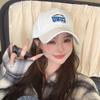 Sombrero Gorra de béisbol bordada con letras nuevas para mujer estilo coreano versátil que hace que la cara se vea pequeña gorra con visera para exteriores viajes sombrero de pareja moda