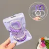 Corda de Cabelo Grossa Simples Elegante Alta Elasticidade Corda de Cabelo Feminina Linha Telefônica Pérola Ins Elástico Durável
