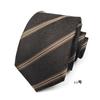 Lindo salsa anacardo floral rayado personalidad creativa profesional cuello blanco negocios casual traje camisa 7cm corbata hombres