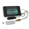 Medidor combinado dos en uno de temperatura del agua y voltaje para coche con pantalla LCD 12V/24V universal para modificación de camión pantalla digital LCD temperatura del agua