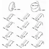 Joyería para perforación de acero inoxidable de 21 piezas transfronteriza, tachuela para nariz, aro para nariz, traje combinado con diamantes, venta caliente en Amazon AliExpress