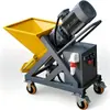 Máquina de Pulverização de Gesso para Parede Interna e Externa Totalmente Automática Pequeno Pulverizador de Argamassa de Cimento Equipamento de Pulverização para Reboco Dedicado a Canteiro de Obras