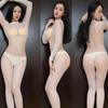 Cross- border underwear senhoras um- peça meias manga comprida boate aberto pijamas sexy conjunto sexy completo- corpo meias 8061