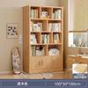 Estantería de Piso Estilo Tronco Gabinete de Pared Integrado Gabinete de Almacenamiento Gabinete de Almacenamiento para Sala de Estar Gabinete Prellis de Estilo Japonés Doméstico Madera Maciza
